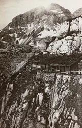 Album "Meine weltkriegs - Erinnerungen South-West Front (Carinzia, Italia, Trentino-Alto Adige) 31/03/1915-12/11/1918 - Josef Zohles Wien": campo militare in montagna