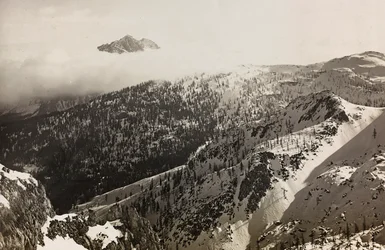 Album "Meine weltkriegs - Erinnerungen South-West Front (Carinzia, Italia, Trentino-Alto Adige) 31/03/1915-12/11/1918 - Josef Zohles Wien": vista delle Alpi