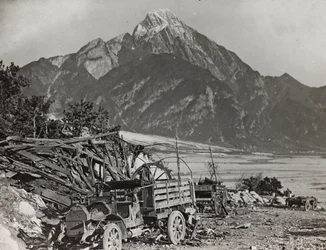 Album "Meine weltkriegs - Erinnerungen Front Sud-Ovest (Carinzia, Italia, Trentino-Alto Adige) 31/03/1915-12/11/1918 - Josef Zohles Wien": sul fiume Tagliamento