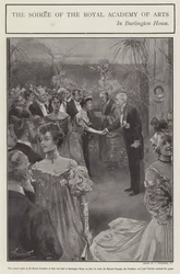 La serata della Royal Academy of Arts a Burlington House, Londra
