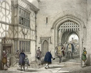 Enrico VIII (1491-1547) al Castello di Hever nel Kent, dopo Joseph Nash (1809-1878)