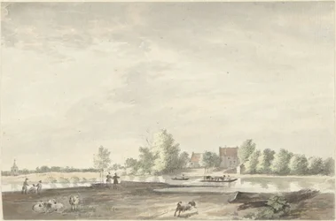 La casa del traghetto sulla Lek vicino a Schoonhoven