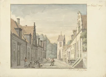 Strada nel villaggio di Oosterland a Duiveland