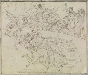 Al lago di pece dei barattieri, il consigliere di Lucca (Inferno di Dante, Canto 21, verso 34)