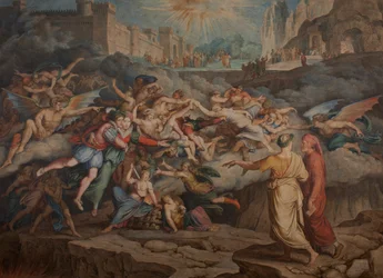 Dante e Virgilio nel secondo cerchio dell