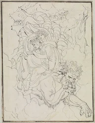 Dante e Virgilio sul dorso di Gerione (Dante, Inferno, Canto 17, V. 94)