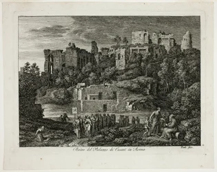 Rovine del Palazzo dei Cesari a Roma, tavola otto da Die Römische Ansichten