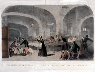 Florence Nightingale (1820-1910) nell
