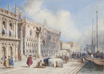 Venezia, incollata nel diario di Thomas Moody di un tour attraverso la Svizzera e l