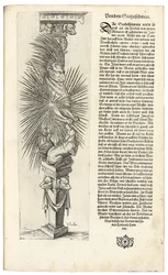 Colonna decorata con una forma animale, 1604