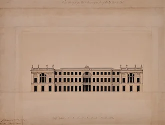 Fronte est di Langley Hall nel Kent