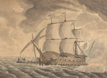 Nave Giunca Impiegata Contro Gibilterra..Singola Nave Giunca