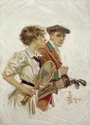 Golf o tennis?, c.1915