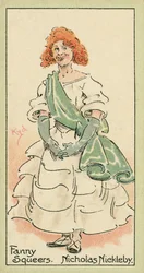 Fanny Squeers, Nicholas Nickleby (litografia a colori)