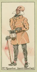 Mr Micawber, David Copperfield (litografia a colori)