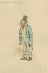 Un lavoratore in abiti da festa, c.1920