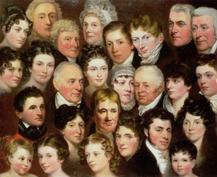 La famiglia Harvey di Norwich, c.1820