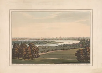 Battersea, Chelsea e Londra dalla villa del Sig. Rucker