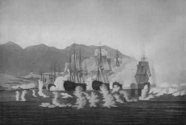 Saumarez al largo di Algeciras, c1802
