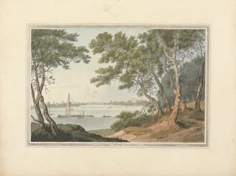 Veduta del fiume da Milbank