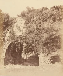 Abbazia di Kirkstall. Rovine sul lato sud, 1850s