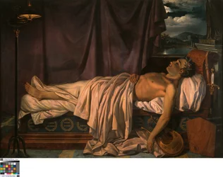 Lord Byron sul letto di morte
