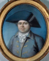 Ritratto di Georges Cadoudal (1771-1804). È uno dei più famosi Chouans. Dipinto di Joseph Ducreux (1735-1802). XVIII secolo. Orléans, Museo di Belle Arti