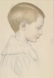 Schizzo della testa di un ragazzo, 1906