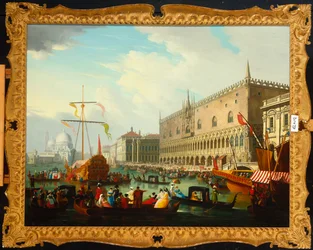 Il Bacino di San Marco, Venezia, con il carnevale