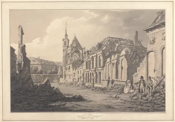 Vista del convento delle Clarisse a Valenciennes dopo l