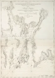 Carta del porto di Rhode Island e Narraganset Bay