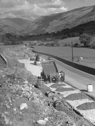 Costruzione di strade vicino a Thirlmere