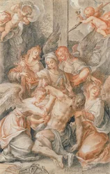 Pietà con angeli e putti