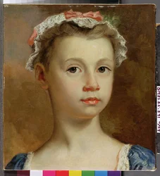Schizzo di una giovane ragazza, c.1730-40