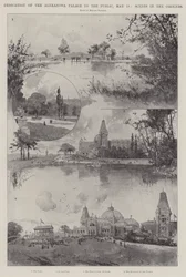 Dedicazione del Palazzo Alexandra al pubblico, 18 maggio, scene nei giardini