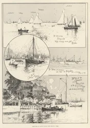 Schizzi a Cowes durante la settimana della regata