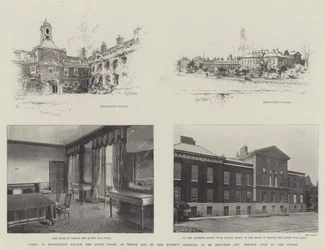 Vedute di Kensington Palace, le sale di stato che, per ordine della Regina, saranno restaurate e aperte al pubblico