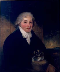 Venanzio Rauzzini con il suo cane, Turk