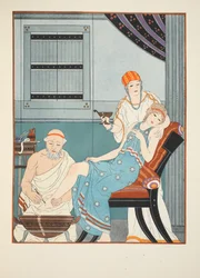 Salasso dal piede, illustrazione da 