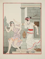 Colpito con il palmo della mano, illustrazione da 