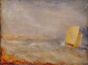 Una barca a vela al largo di Deal, c.1835