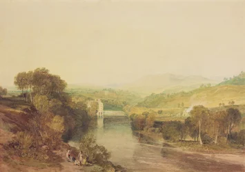 Mulino di Addingham sul Wharfe, West Yorkshire, c.1808