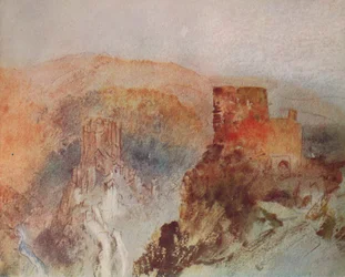 Burg Eltz e Trutz Eltz dal nord, 1840
