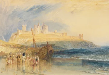 Castello di Dunstanborough, Northumberland, c.1829