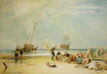 Mercato del pesce sulla sabbia, Hastings