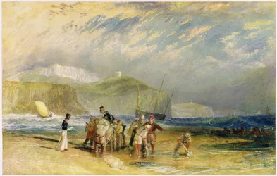 Porto di Folkestone e costa fino al Devon, c.1830