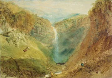 Cascata di Hardraw, Yorkshire, c.1820