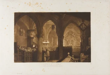 Interno di una chiesa, tavola 70 da Liber Studiorum