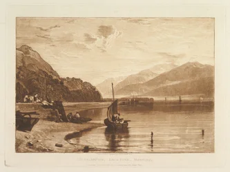 Molo di Inverary, Loch Fyne, mattino, parte VII, tavola 35 da "Liber Studiorum"