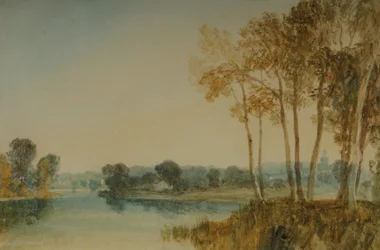 Paesaggio con alberi lungo il Tamigi, c.1805